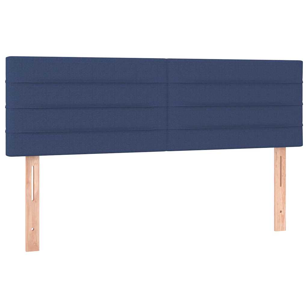 Kopfteile Blau 144x5x78/88 cm Stoff