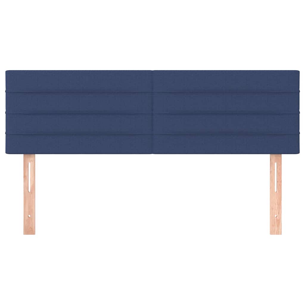 Kopfteile Blau 144x5x78/88 cm Stoff