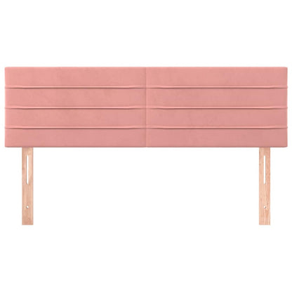 Kopfteile Rosa 144x5x78/88 cm Samt