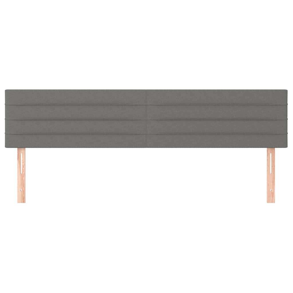 Kopfteile Dunkelgrau 160x5x78/88 cm Stoff