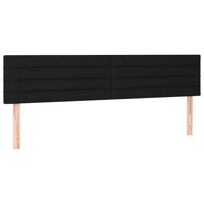 Kopfteile Schwarz 160x5x78/88 cm Stoff