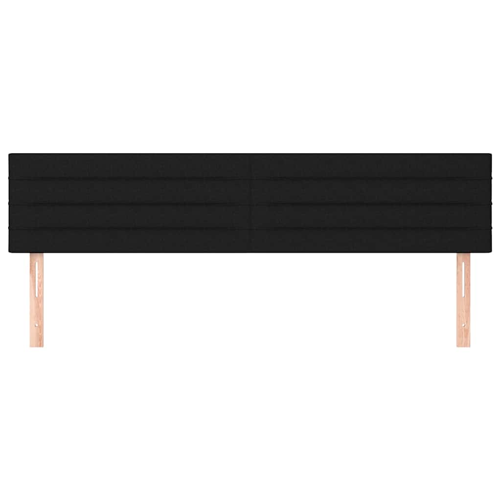 Kopfteile Schwarz 160x5x78/88 cm Stoff