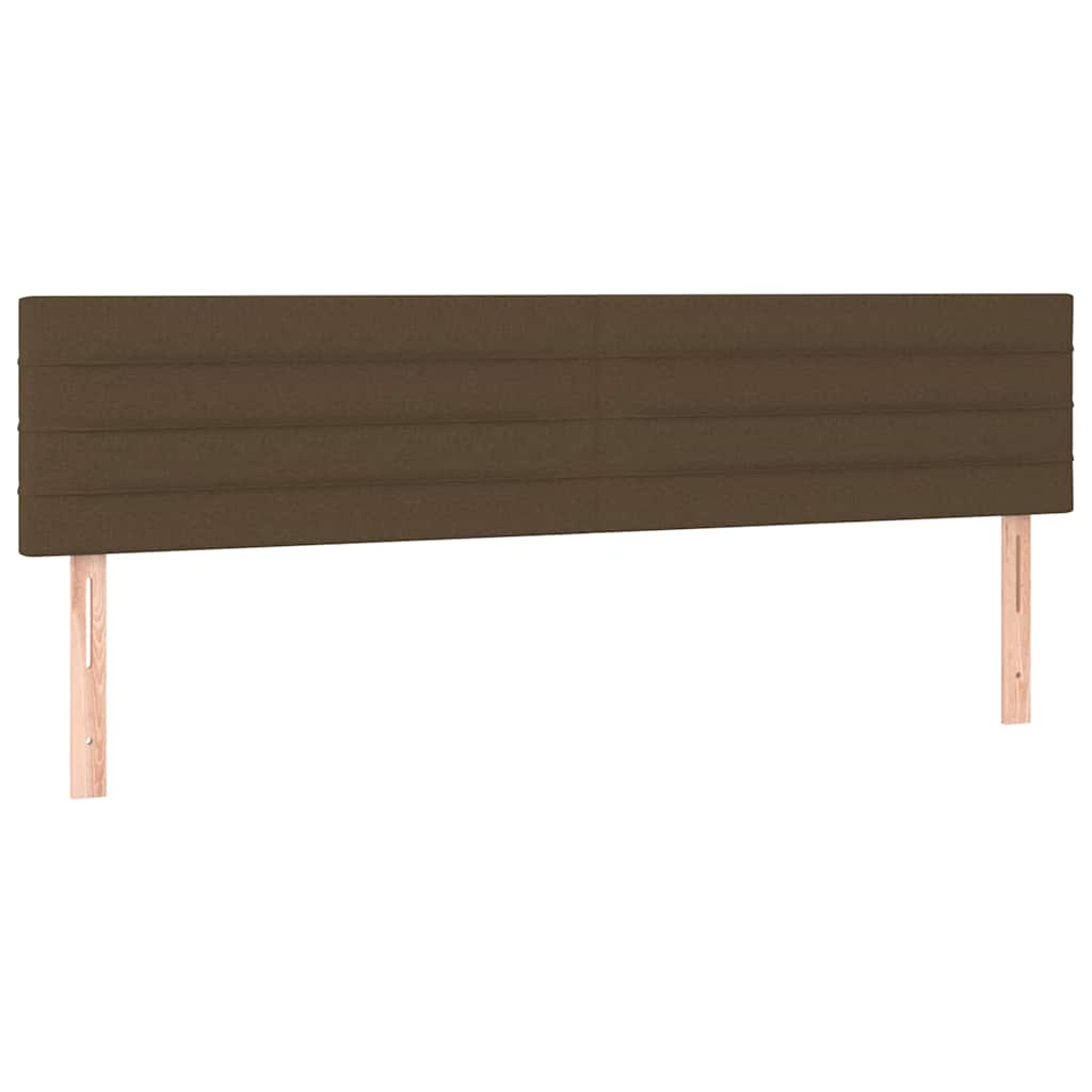 Kopfteile Dunkelbraun 160x5x78/88 cm Stoff