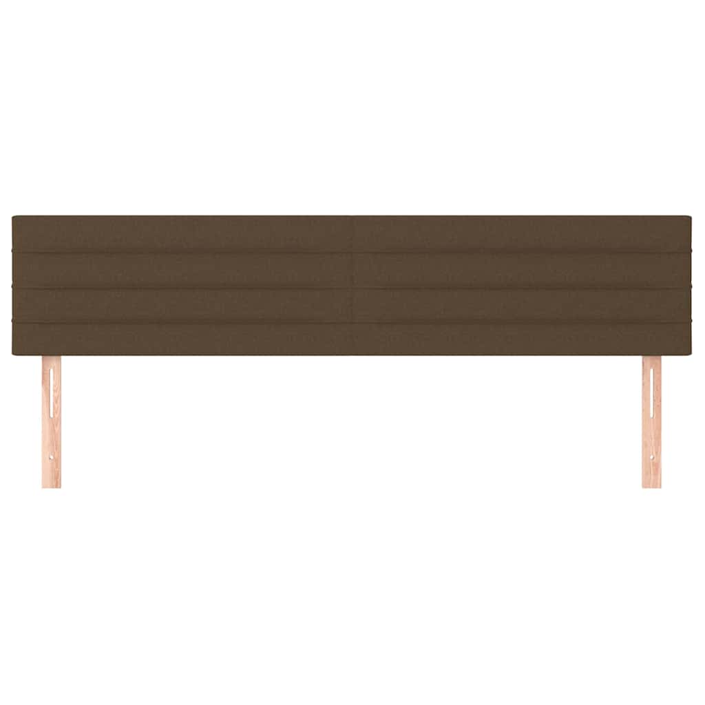 Kopfteile Dunkelbraun 160x5x78/88 cm Stoff