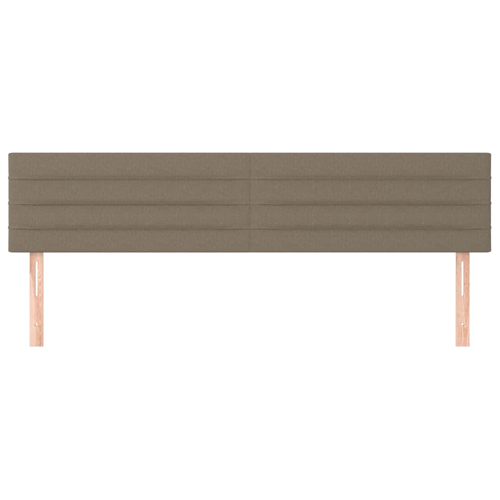 Kopfteile Taupe 160x5x78/88 cm Stoff