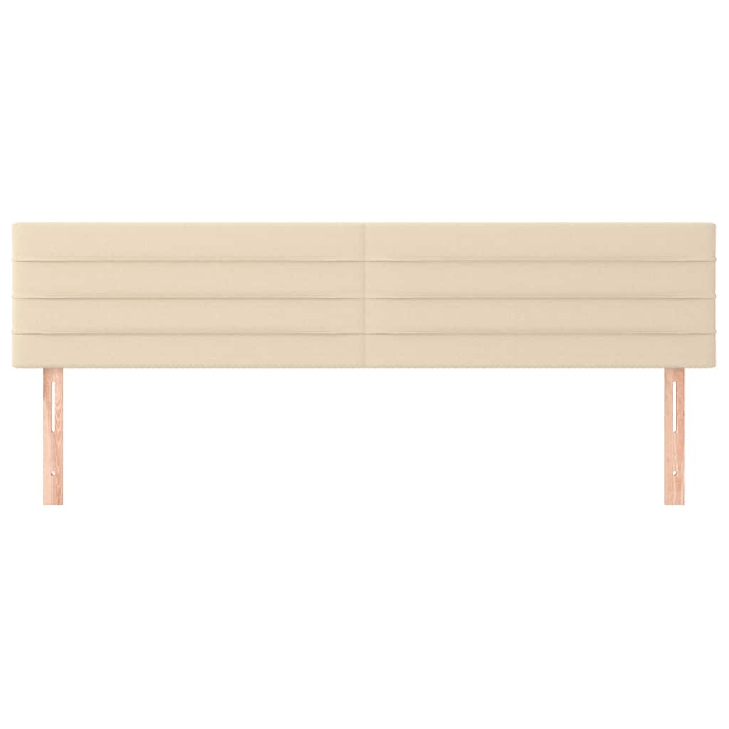 Kopfteile Creme 160x5x78/88 cm Stoff
