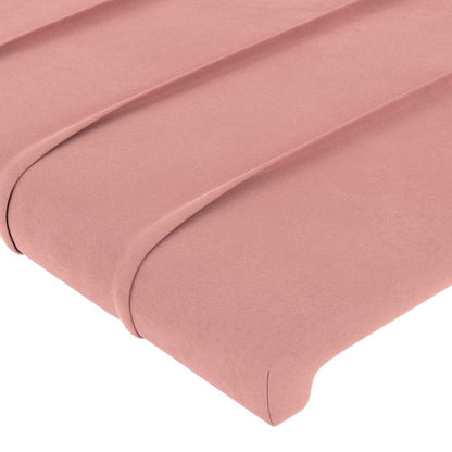 Kopfteile Rosa 160x5x78/88 cm Samt