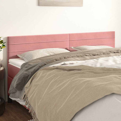 Kopfteile Rosa 160x5x78/88 cm Samt