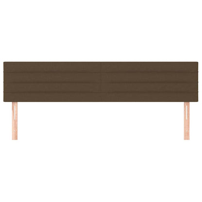 Kopfteile Dunkelbraun 180x5x78/88 cm Stoff