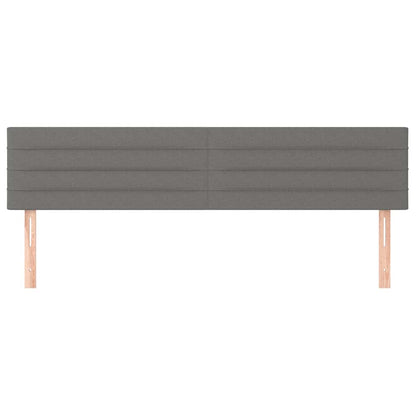 Kopfteile Dunkelgrau 200x5x78/88 cm Stoff