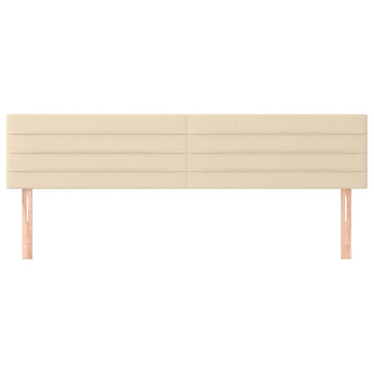 Kopfteile Creme 200x5x78/88 cm Stoff