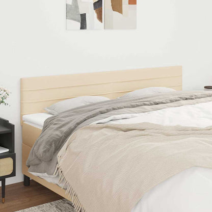 Kopfteile Creme 200x5x78/88 cm Stoff
