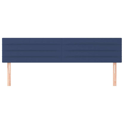 Kopfteile Blau 200x5x78/88 cm Stoff