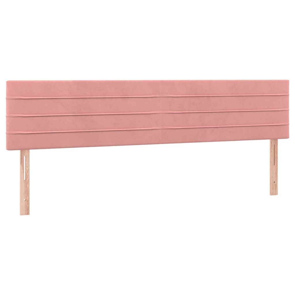 Kopfteile Rosa 200x5x78/88 cm Samt