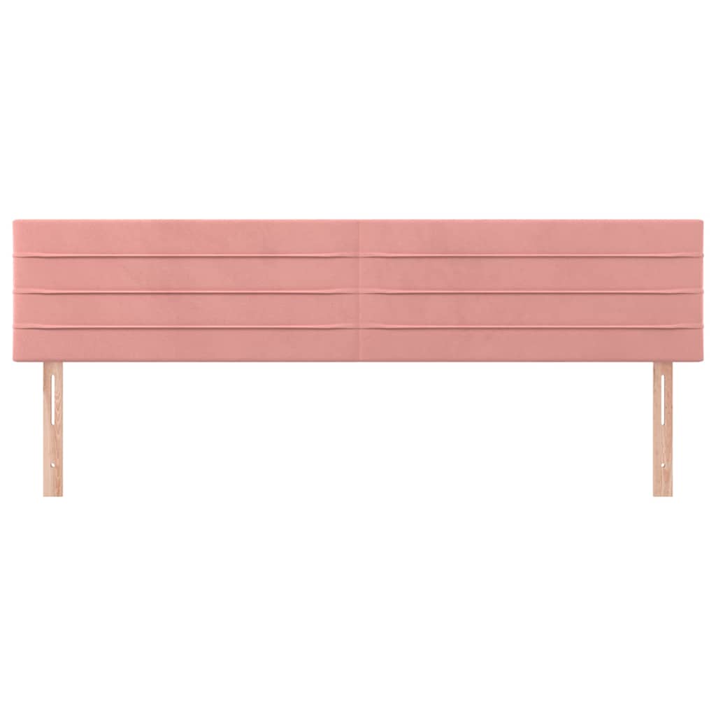 Kopfteile Rosa 200x5x78/88 cm Samt