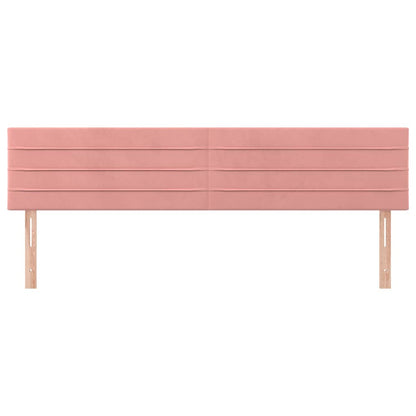 Kopfteile Rosa 200x5x78/88 cm Samt