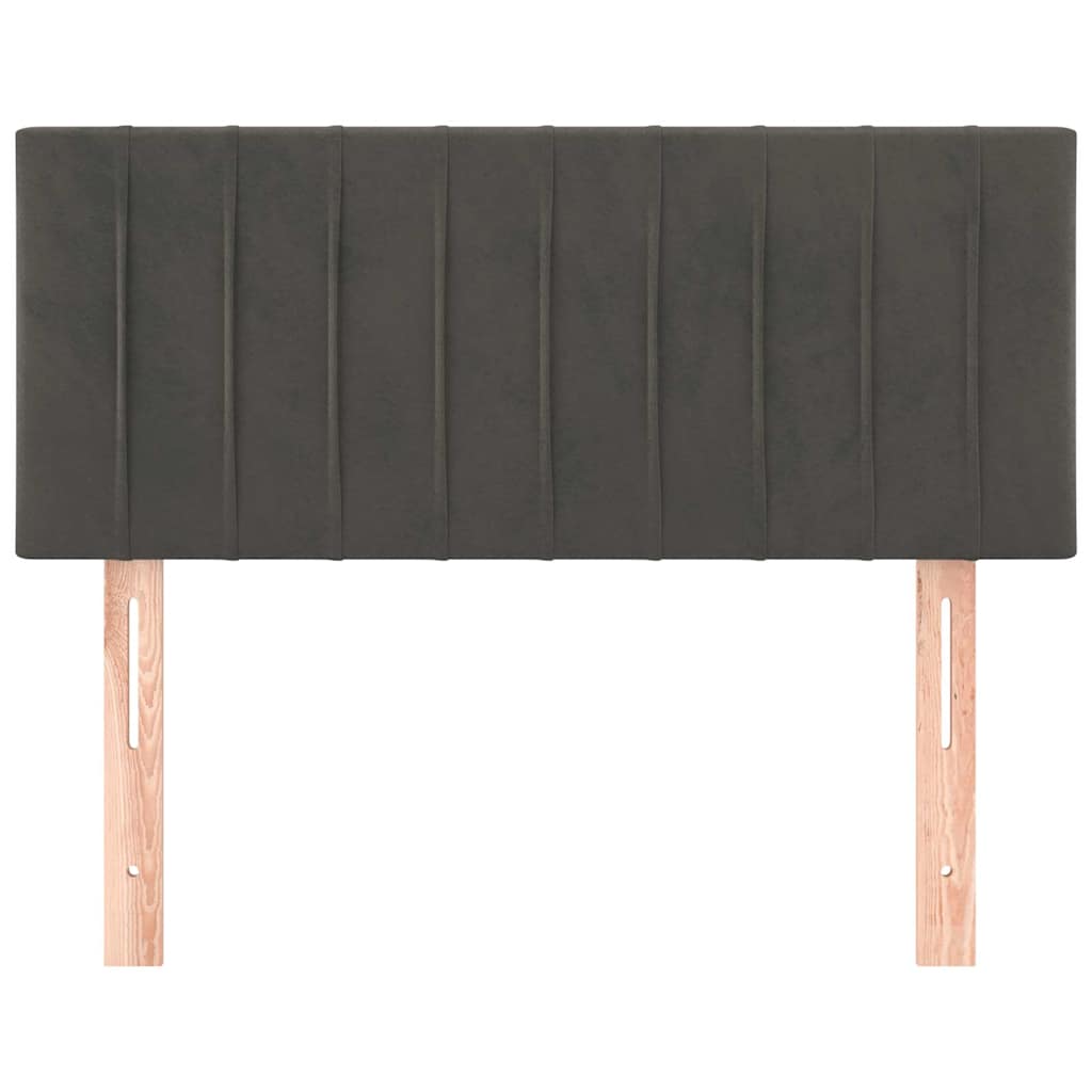 Kopfteil Dunkelgrau 80x5x78/88 cm Samt