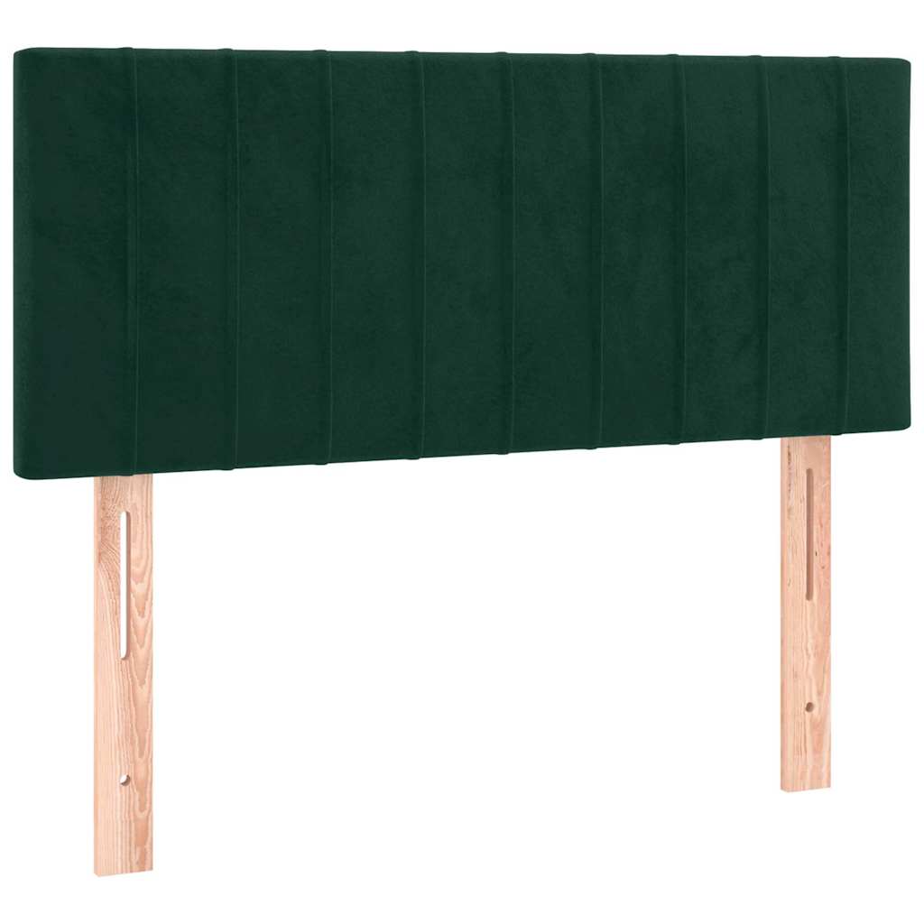 Kopfteil Dunkelgrün 80x5x78/88 cm Samt