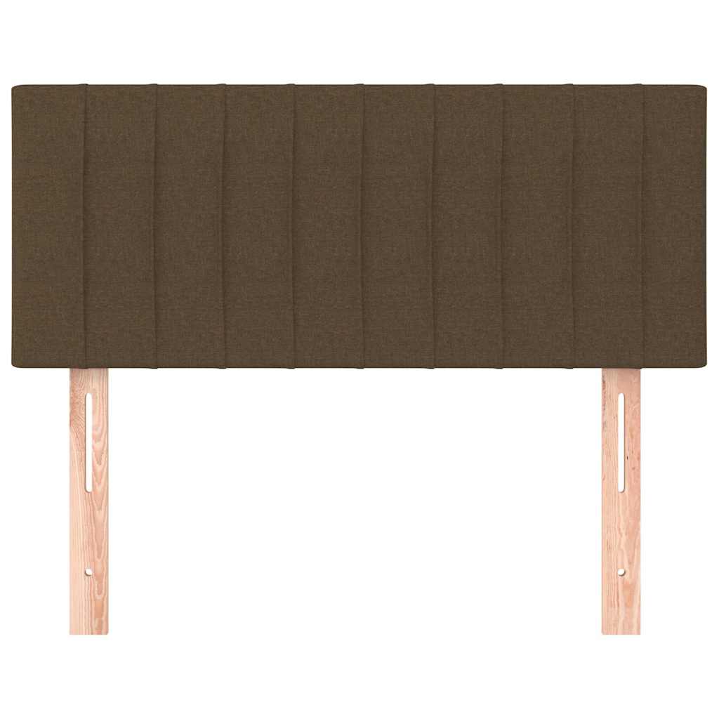 Kopfteil Dunkelbraun 90x5x78/88 cm Stoff