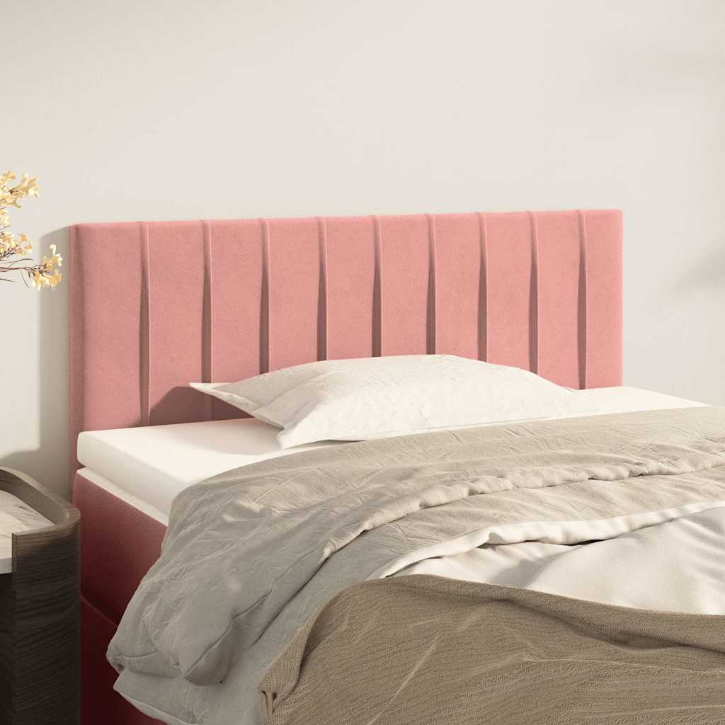 Kopfteil Rosa 100x5x78/88 cm Samt