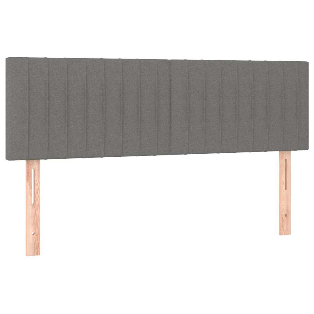 Kopfteile Dunkelgrau 144x5x78/88 cm Stoff