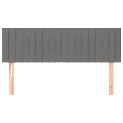 Kopfteile Dunkelgrau 144x5x78/88 cm Stoff