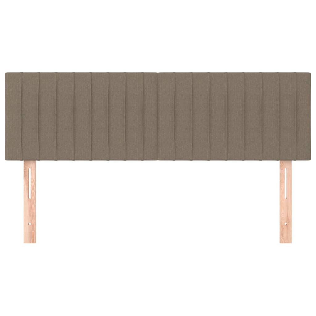 Kopfteile Taupe 144x5x78/88 cm Stoff
