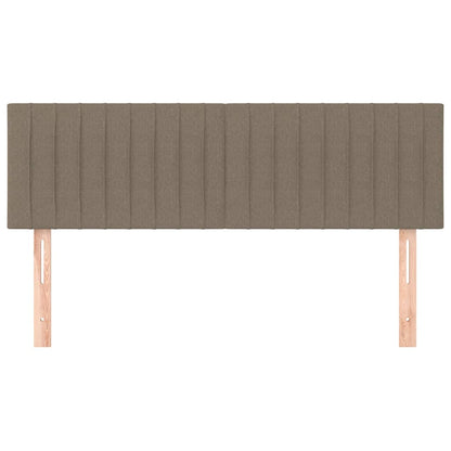 Kopfteile Taupe 144x5x78/88 cm Stoff