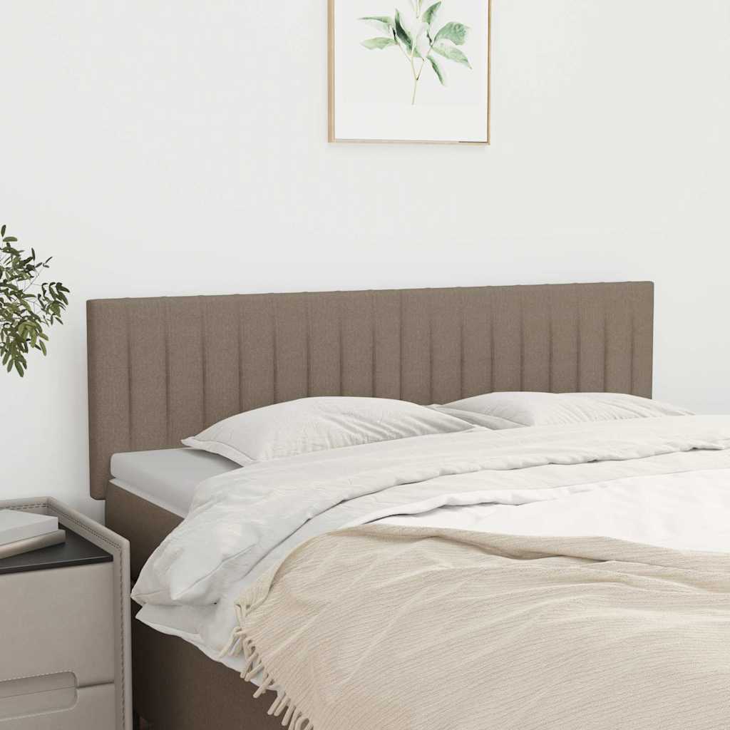 Kopfteile Taupe 144x5x78/88 cm Stoff