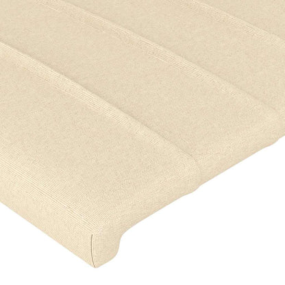 Kopfteile Creme 144x5x78/88 cm Stoff