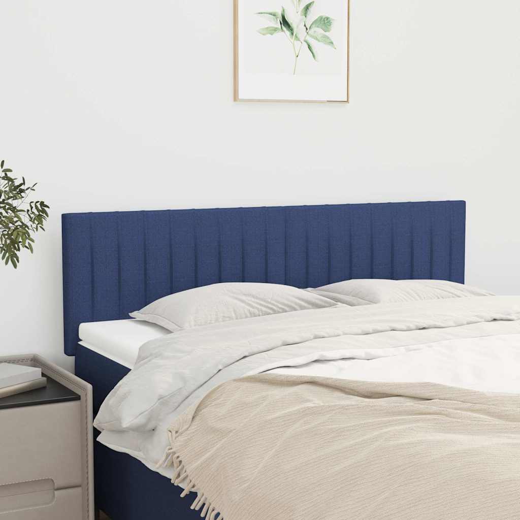Kopfteile Blau 144x5x78/88 cm Stoff
