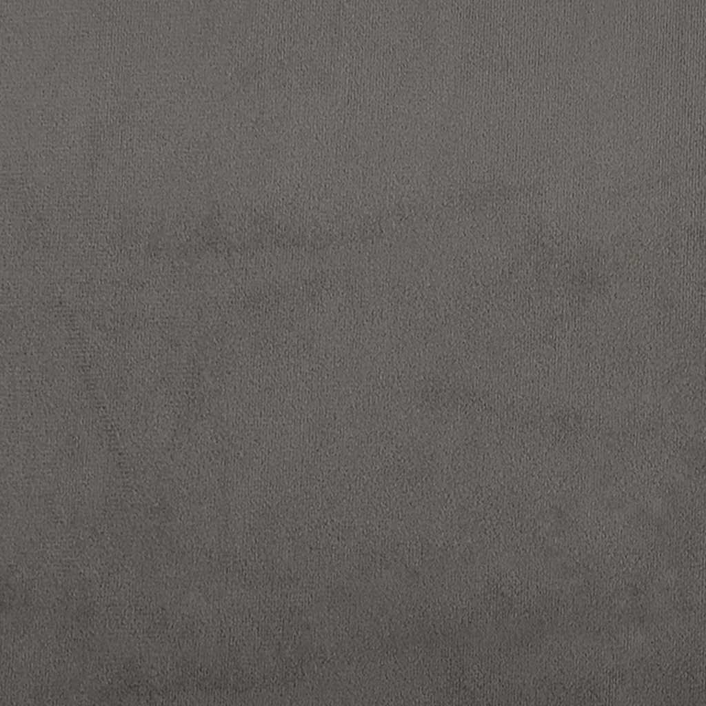 Kopfteile Dunkelgrau 144x5x78/88 cm Samt