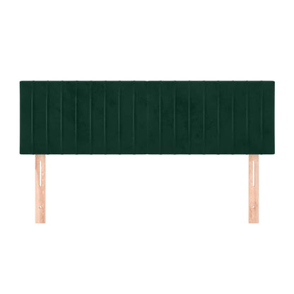 Kopfteile Dunkelgrün 144x5x78/88 cm Samt