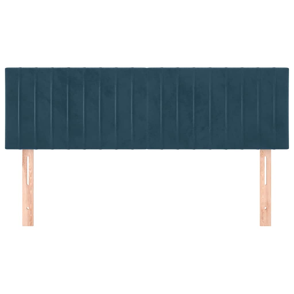 Kopfteile Dunkelblau 144x5x78/88 cm Samt