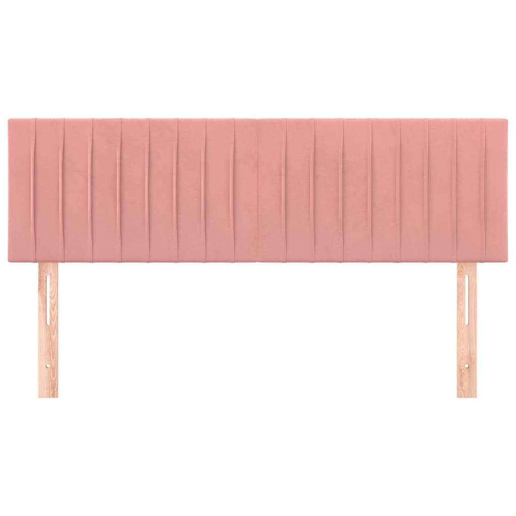 Kopfteile Rosa 144x5x78/88 cm Samt