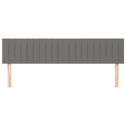 Kopfteile Dunkelgrau 160x5x78/88 cm Stoff