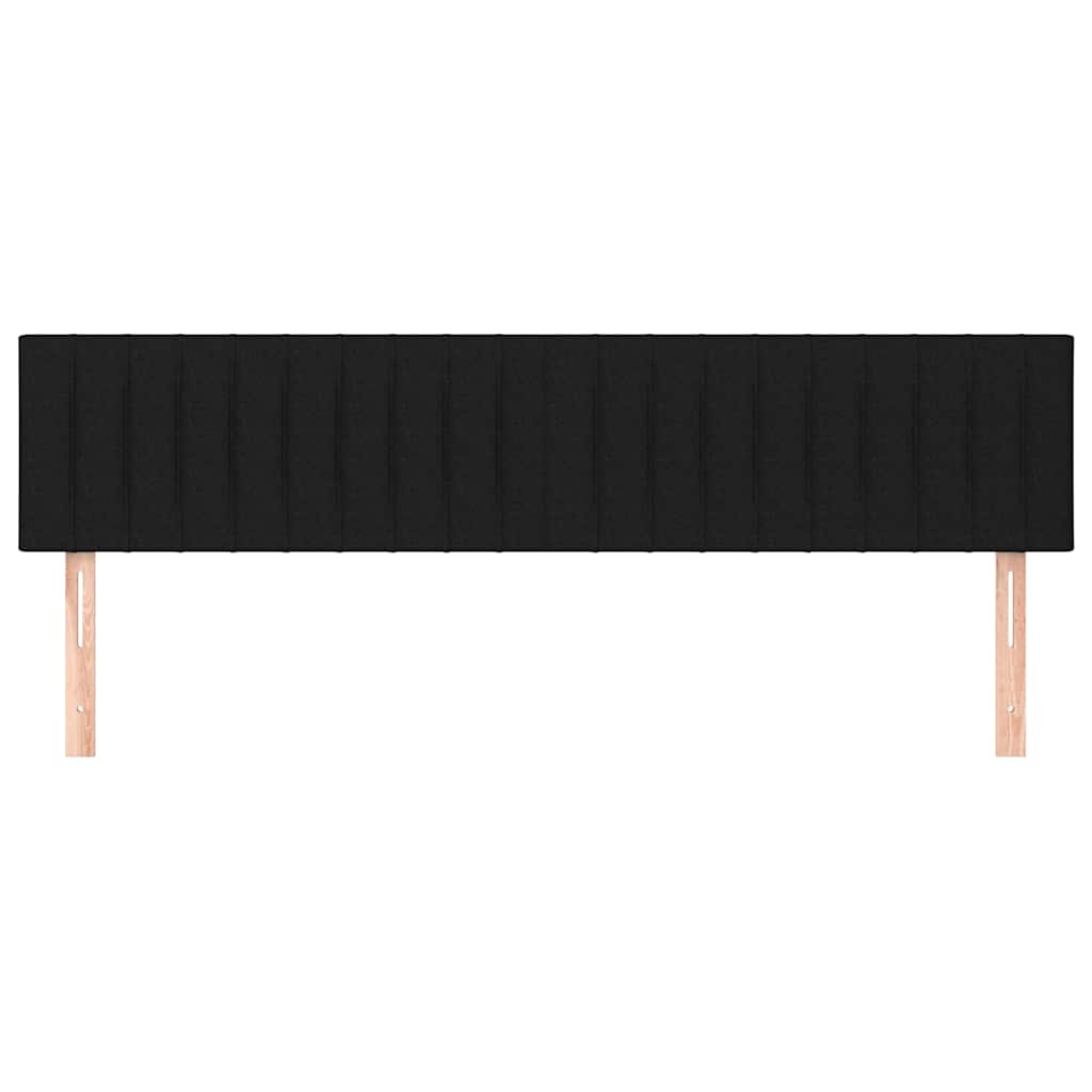 Kopfteile Schwarz 160x5x78/88 cm Stoff