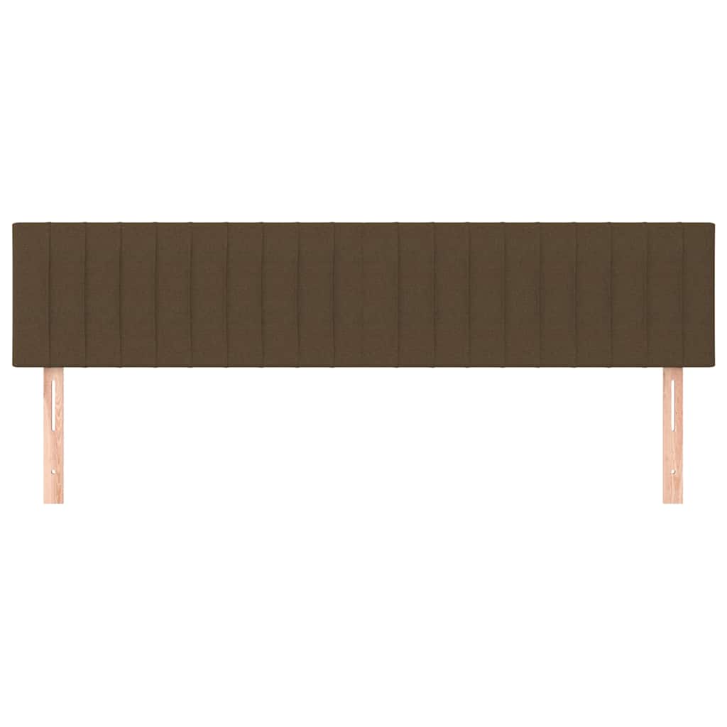 Kopfteile Dunkelbraun 160x5x78/88 cm Stoff