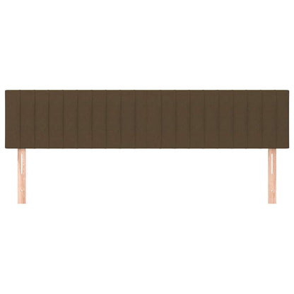 Kopfteile Dunkelbraun 160x5x78/88 cm Stoff