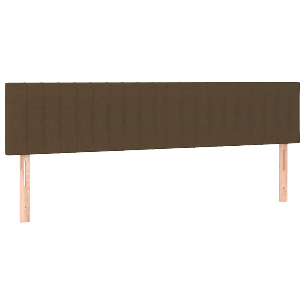 Kopfteile Dunkelbraun 180x5x78/88 cm Stoff