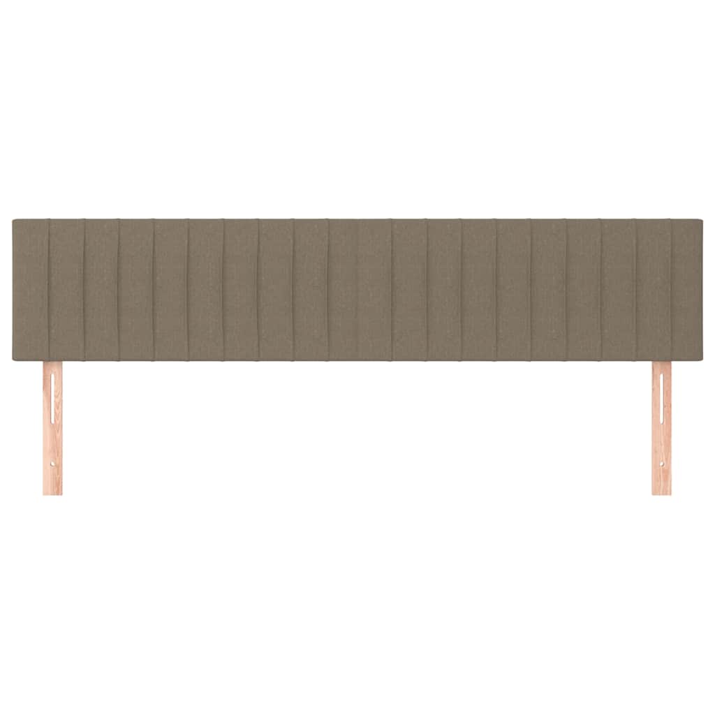 Kopfteile Taupe 180x5x78/88 cm Stoff
