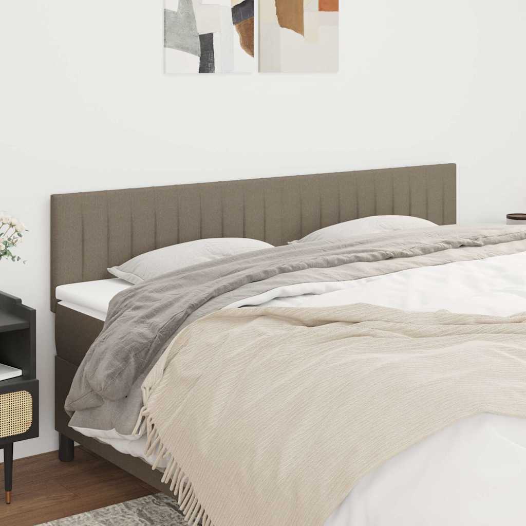 Kopfteile Taupe 180x5x78/88 cm Stoff