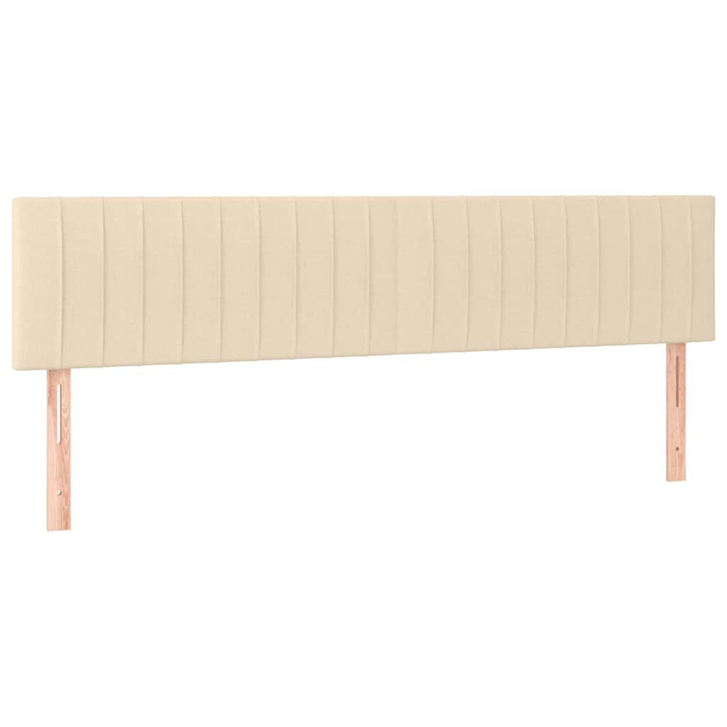 Kopfteile Creme 180x5x78/88 cm Stoff