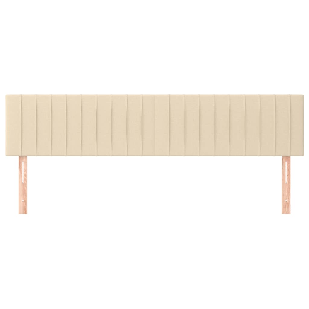 Kopfteile Creme 180x5x78/88 cm Stoff