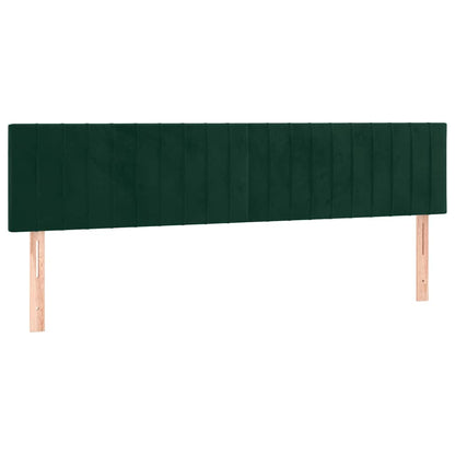 Kopfteile Dunkelgrün 180x5x78/88 cm Samt
