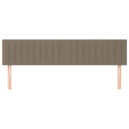 Kopfteile Taupe 200x5x78/88 cm Stoff