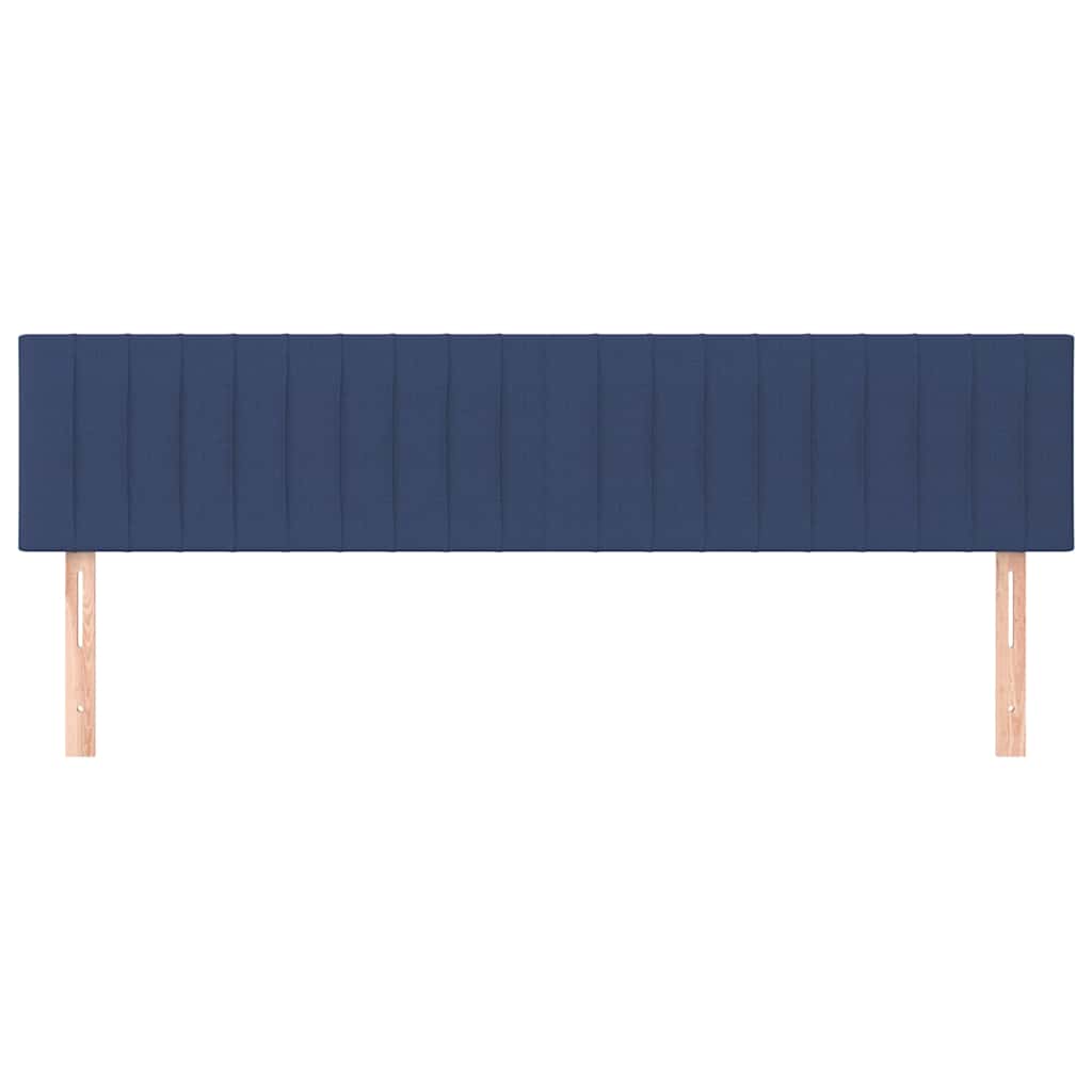 Kopfteile Blau 200x5x78/88 cm Stoff