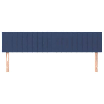Kopfteile Blau 200x5x78/88 cm Stoff