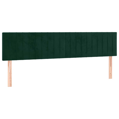 Kopfteile Dunkelgrün 200x5x78/88 cm Samt