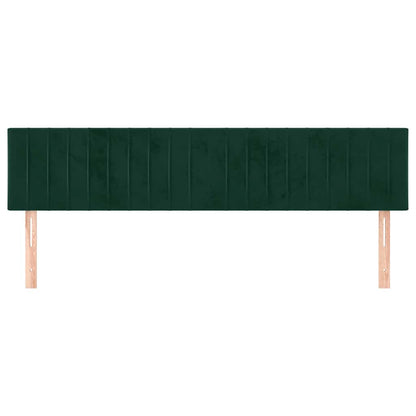 Kopfteile Dunkelgrün 200x5x78/88 cm Samt